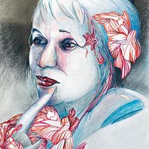 Rêveuse. Un projet de Aquarelle, Beaux Arts, Illustration traditionnelle, Peinture à l'huile, Peinture acr , et lique de chalouv - 14.03.2021