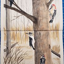 Woodpeckers in Artistic Watercolor Techniques for Illustrating Birds course. Watercolor Painting project by ohioblue62 - 03.06.2021