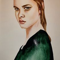 My project in Watercolor Portrait from a Photo course. Watercolor Painting project by Eva Merendes - 03.05.2021