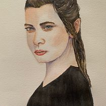 My project in Watercolor Portrait from a Photo course. Watercolor Painting project by Eileen Arthur - 03.18.2021