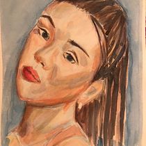 My project in Artistic Portrait with Watercolors course. Un proyecto de Pintura a la acuarela de Elaine Hammond - 06.03.2021