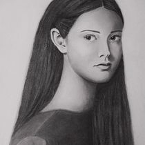 My project in Realistic Portrait with Graphite Pencil course. Drawing, Pencil Drawing, and Sketching project by Anna Marina Doukaki - 03.06.2021