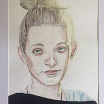 My project in Watercolor Portrait from a Photo course. Watercolor Painting project by Mia Scott - 03.07.2021