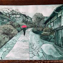 My project in Modern Watercolor Techniques course. Un progetto di Pittura ad acquerello di Rinko Hos - 12.03.2021