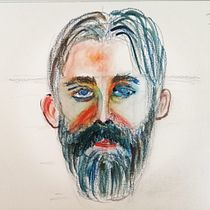 My project in  Watercolor Portrait Sketchbook course. Portrait Drawing, Sketchbook, and Watercolor Painting project by murat_kibarogullari - 03.07.2021