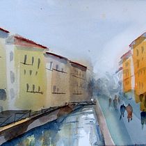 Mi Proyecto del curso: Paisajes urbanos en acuarela Ein Projekt aus dem Bereich Urban Art von Susana Correa Llobet - 07.03.2021