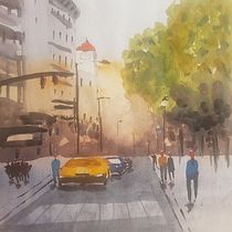 My project in Urban Landscapes in Watercolor course Ein Projekt aus dem Bereich Aquarellmalerei von lmattick - 07.03.2021