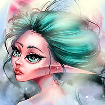 My project in Digital Fantasy Portraits with Photoshop course. Traditional illustration project by Juntao Smith - 03.07.2021