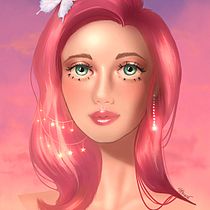Golden Hour Girl. Drawing, Artistic Drawing, and Digital Drawing project by silviolet - 03.07.2021
