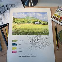 My project in Watercolor Travel Journal course. Drawing project by Krüger André - 03.11.2021