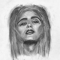 Mein Kursprojekt: Künstlerisches Porträt mit Kohlestift: die Atmosphäre. Desenho de retrato projeto de aohle - 07.03.2021