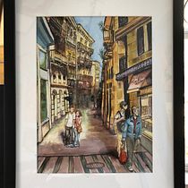 My project in Architectural Sketching with Watercolor and Ink course. Watercolor Painting project by Felipe Esparza - 03.09.2021