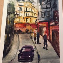 Paisaje urbano Ein Projekt aus dem Bereich Aquarellmalerei von amamalaika - 07.03.2021