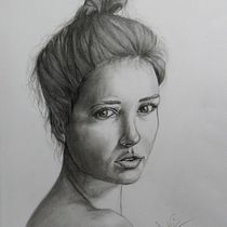 Il mio progetto del corso: Ritratto realistico con matite di grafite. Traditional illustration project by Davide - 04.01.2021
