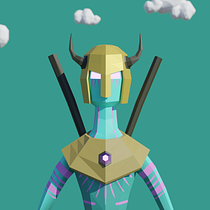 Mi Proyecto del curso: Modelado de personajes low poly para videojuegos  Ein Projekt aus dem Bereich 3-D-Modellierung von John Alexander Henao Vallejo - 15.03.2021