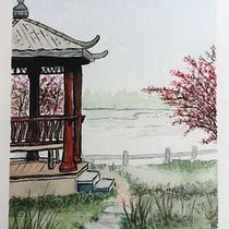 Meu projeto do curso: Ilustração em aquarela com influência japonesa . % Natália Marques Vieira tarafından hazırlanan Sulubo, Ve a Resim projesi - 03.08.2021
