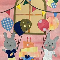 My project - A sweet birthday party . Children's Illustration, and Collage project by Jennifer Su - 03.27.2021