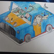 Meu projeto do curso: A arte de desenhar: transforme seus rabiscos em arte Ein Projekt aus dem Bereich Zeichnung und Bleistiftzeichnung von Gabriel Haag - 08.03.2021