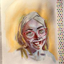 My project in Artistic Portrait with Watercolors course. Un proyecto de Pintura a la acuarela de Kateřina Kovářová - 08.03.2021