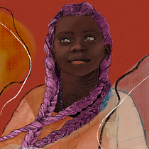 Meu projeto do curso: Retrato Ilustrado com Procreate. Ilustração tradicional e Ilustração digital projeto de Natália Goncalves - 03.03.2021