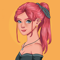 Meu projeto do curso: Retrato de personagens femininas com Procreate. Digital Illustration project by Santinone Santos - 03.09.2021