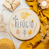 Meu projeto do curso: Técnicas básicas para bordado de letras. Embroider project by Thamires Cola - 03.09.2021