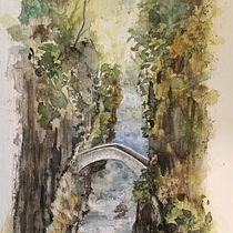 Mein Kursprojekt: Natürliche Aquarelllandschaften. Projekt z dziedziny Malowanie akwarelą,  Sztuki piękne i  Malarstwo użytkownika Chri Ste - 12.03.2021