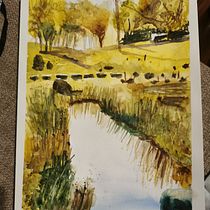 My project in  Natural Landscapes in Watercolor course. Een project van Aquarelschilderen van Julia Zi - 11.03.2021