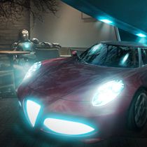 Iron Man’s car. Photographic Composition, Creativit, Digital Design, and Photomontage project by Marta Bravo López - 03.10.2021