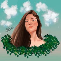 Meu projeto do curso: Retrato digital no Photoshop com um toque de fantasia. Digital Illustration project by Ingrid Medeiros - 03.10.2021