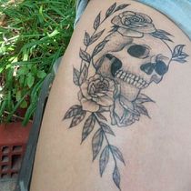 Mi proyecto final utilizando todas las técnicas <3. Tattoo Design project by Vanessa Gonzalez - 03.11.2021