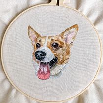 Completed needle painting. Embroider, and Naturalistic Illustration project by Elaine - 02.27.2021