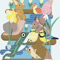 Début du printemps . Traditional illustration project by Marie Bernardy - 03.11.2021