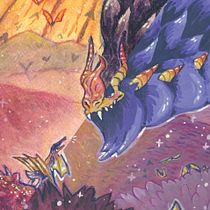 ''La Bestia Domo'' -  Técnicas de ilustración con acuarela y gouache. Character Design, Watercolor Painting, and Gouache Painting project by perytonfool - 03.11.2021