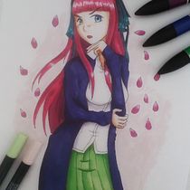Mi Proyecto del curso: Nino Nakano. Comic, and Manga project by Jonathan Tan - 03.17.2021