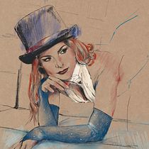 Mon projet du cours : Portrait illustré avec Procreate Caprice Bellflower. Ilustração tradicional, e Desenho de retrato projeto de Marie Nevens - 10.03.2021