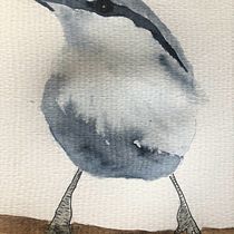 My project in Artistic Watercolor Techniques for Illustrating Birds course. Watercolor Painting project by dham5150 - 03.12.2021