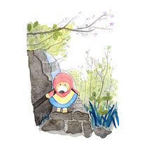 Mi Proyecto del curso: Ilustración en acuarela con influencia japonesa. Un projet de Illustration jeunesse de Fernanda García Alba - 04.05.2021