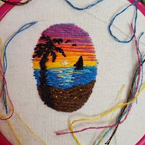 My project in Miniature Embroidery Techniques course. Projekt z dziedziny  Haft użytkownika Demmi Dupri - 12.03.2021