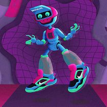 Robot Mars. Ilustração tradicional e Ilustração digital projeto de Luca Manzo - 01.03.2021