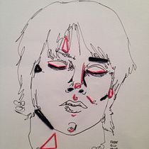 Meu projeto do curso: Técnicas de bordado experimental sobre papel Ein Projekt aus dem Bereich H, werk, Stickerei und Porträtzeichnung von Frederico Valim - 03.11.2015