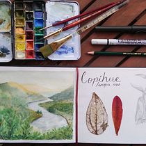 Mi Proyecto del curso: Cuaderno de viaje en acuarela. Sketching, Pencil Drawing, Botanical Illustration, and Watercolor Painting project by Aina Sandoval Murgan - 03.12.2021