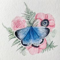 Mein Kursprojekt: Naturalistische Zeichnung und Komposition mit Aquarell. Watercolor Painting project by Annelie Brux - 03.12.2021