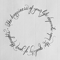My project in English Calligraphy from A to Z course. Calligraph project by Charlyne Lefebvre-Paillé - 03.13.2021
