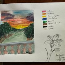 My project in Watercolor Travel Journal course. Watercolor Painting project by Ruth Coales - 05.05.2021