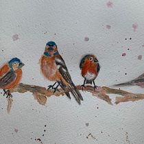 My project in Artistic Watercolor Techniques for Illustrating Birds course. Watercolor Painting project by Debbie Quinn - 03.13.2021