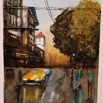 Stadtlandschaften in Aquarell. Een project van Aquarelschilderen van grazyna_swakowska_kaehlig - 13.03.2021