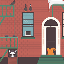 My project in Stylized Vector Illustration with Color and Character course - NyC Wildlife. Vector Illustration project by Cristian Muñoz - 03.14.2021