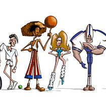 Mi Proyecto del curso: Deportistas ochenteros. Drawing project by Francisco Romero - 03.14.2021