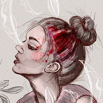 Mi Proyecto del curso: Retrato ilustrado con Procreate. Ilustração tradicional projeto de Dani Ramírez - 14.03.2021